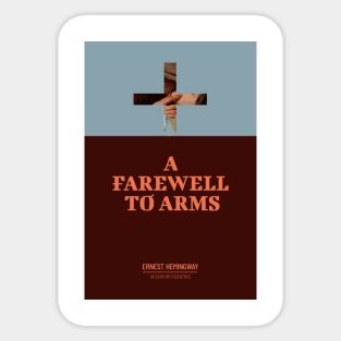 A Farewall to Amrs cover Ernest Hemingway Sticker